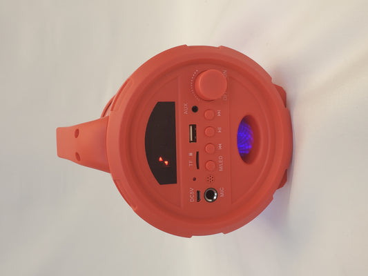 Max Power Party Speaker w/Disco Lights (Red)